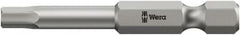 Wera - 5mm Hex Bit - 1/4" Hex Drive, 6" OAL - A1 Tooling