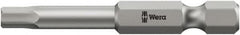 Wera - 5mm Hex Bit - 1/4" Hex Drive, 3-1/2" OAL - A1 Tooling