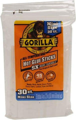 Gorilla Glue - 0.27" Diam, 4" Long, Clear, Hot Melt, Low Melt Glue Stick - A1 Tooling