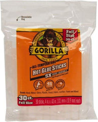 Gorilla Glue - 0.43" Diam, 4" Long, Clear, Hot Melt, Low Melt Glue Stick - A1 Tooling