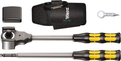 Wera - 1/2" Drive Square Head Ratchet Set - Nickel-Plated Finish, 13-27/64" OAL, 32 Gear Teeth - A1 Tooling