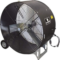 Schaefer Ventilation Equipment - 36" Blade, 1/2 hp, 7,700 & 11,000 CFM, Industrial Circulation Fan - Portable with Wheels, 1 Speed - A1 Tooling