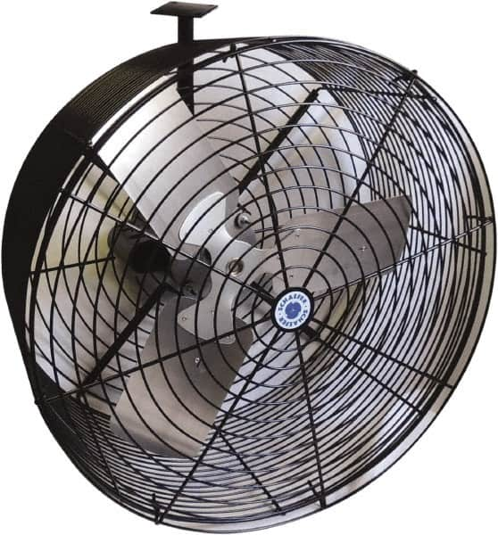 Schaefer Ventilation Equipment - 20" Blade, 1/2 hp, 5,830 CFM, Industrial Circulation Fan - Ceiling Mount, 1 Speed - A1 Tooling