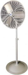 Schaefer Ventilation Equipment - 20" Blade, 1/4 hp, 3,400 & 4,100 CFM, Oscillating Industrial Circulation Fan - Pedestal, 2 Speed - A1 Tooling