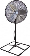 Schaefer Ventilation Equipment - 24" Blade, 1/4 hp, 3,800 & 5,280 CFM, Industrial Circulation Fan - Pedestal, 2 Speed - A1 Tooling