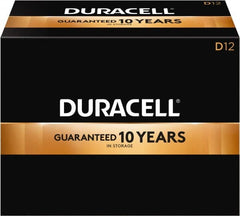 Duracell - Size D, Alkaline, 12 Pack, Standard Battery - 1.5 Volts, Button Tab Terminal, LR20, ANSI 13A Regulated - A1 Tooling