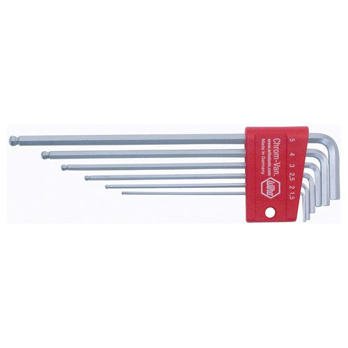 6PC SET BALL END HEX L KEY METRIC - A1 Tooling