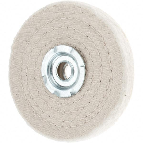 Value Collection - 4" Diam x 1/2" Thick Unmounted Buffing Wheel - 50 Ply, Polishing, 1" Arbor Hole, Hard Density - A1 Tooling