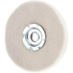 Value Collection - 4" Diam x 1/4" Thick Unmounted Buffing Wheel - 20 Ply, Polishing, 1" Arbor Hole, Soft Density - A1 Tooling