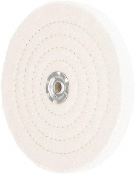 Value Collection - 8" Diam x 3/4" Thick Unmounted Buffing Wheel - 60 Ply, Polishing, 1" Arbor Hole, Medium Density - A1 Tooling