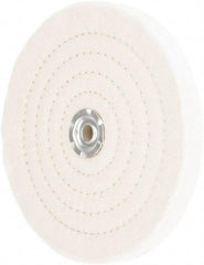 Value Collection - 8" Diam x 3/4" Thick Unmounted Buffing Wheel - 60 Ply, Polishing, 1" Arbor Hole, Medium Density - A1 Tooling