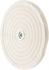 Value Collection - 10" Diam x 1/2" Thick Unmounted Buffing Wheel - 50 Ply, Polishing, 1" Arbor Hole, Medium Density - A1 Tooling