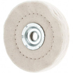 Value Collection - 4" Diam x 1/2" Thick Unmounted Buffing Wheel - 50 Ply, Polishing, 1" Arbor Hole, Medium Density - A1 Tooling