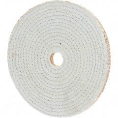 Value Collection - 10" Diam x 1/4" Thick Unmounted Buffing Wheel - 40 Ply, Polishing, 1-1/4" Arbor Hole, Hard Density - A1 Tooling