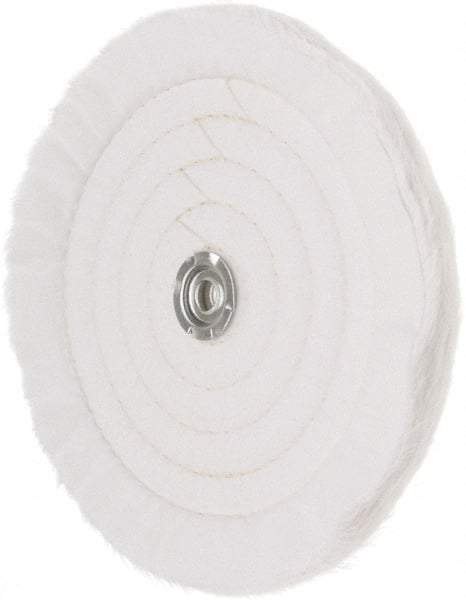 Value Collection - 10" Diam x 1/2" Thick Unmounted Buffing Wheel - 50 Ply, Polishing, 1" Arbor Hole, Soft Density - A1 Tooling