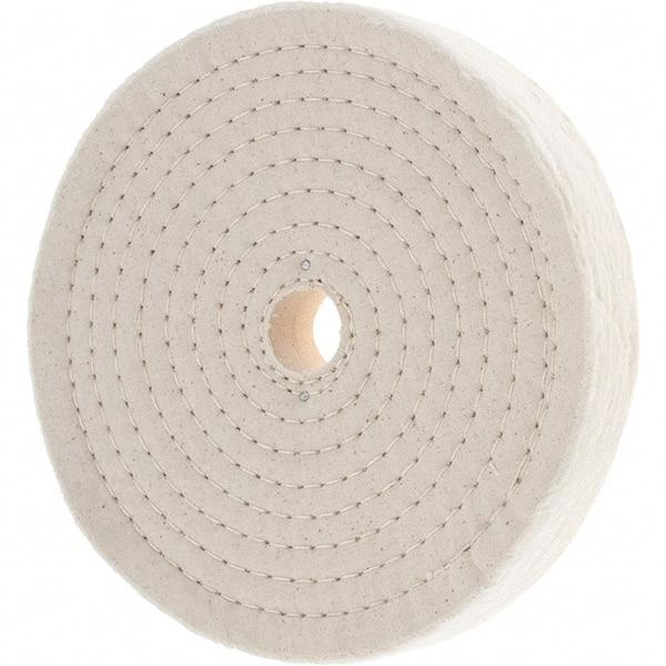 Value Collection - 8" Diam x 1" Thick Unmounted Buffing Wheel - 80 Ply, Polishing, 1" Arbor Hole, Hard Density - A1 Tooling