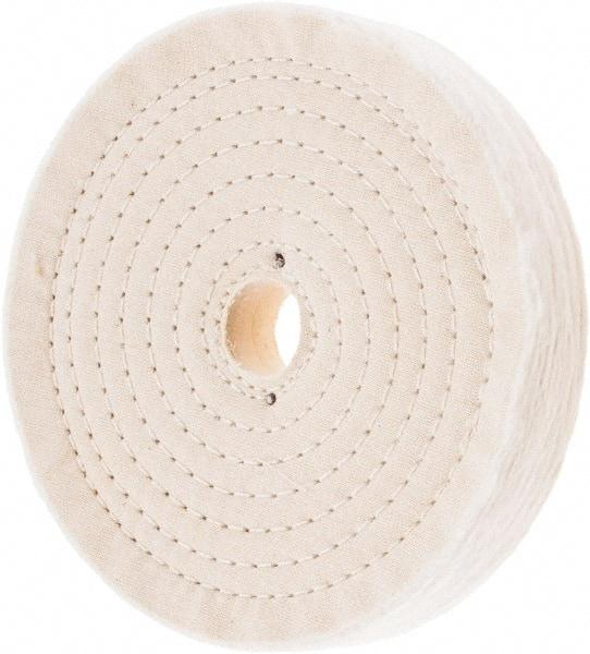 Value Collection - 7" Diam x 1" Thick Unmounted Buffing Wheel - 80 Ply, Polishing, 1" Arbor Hole, Hard Density - A1 Tooling