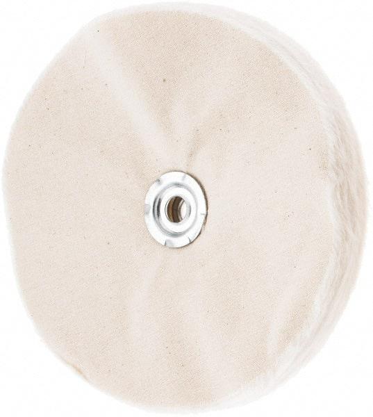 Value Collection - 8" Diam x 1/2" Thick Unmounted Buffing Wheel - 50 Ply, Polishing, 1" Arbor Hole, Soft Density - A1 Tooling