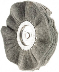 Value Collection - 10" Diam x 4" Thick, Soft Mounted Polishing Wheel - 2 Ply, Fine Grade, 3/4" Shank Diam - A1 Tooling