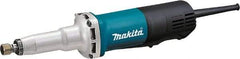 Makita - 1/4" Collet, 29,000 RPM, Inline Handle Electric Die Grinder - 120 Volts, 6.6 Amps, 8.2' Cord - A1 Tooling