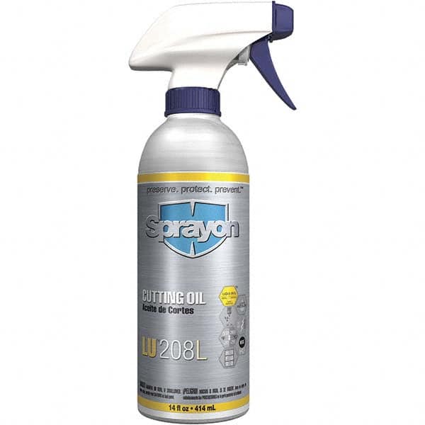 Sprayon - Sprayon, 14 oz Bottle Cutting Fluid - Straight Oil, For Drilling, Cutting, Threading, Sawing, Reaming, Broaching, Grinding - A1 Tooling