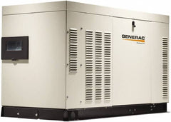 Generac Power - 3 Phase LP & NG Liquid Cooled Standby Power Generator without Transfer Switch - 120/240 V, 27 kW, OHVI, Bisque Aluminum Enclosure, Use 149 (LP) & 396 (NG) to Fuel - A1 Tooling