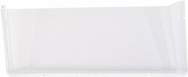 Deflect-o - 17-1/2" Wide x 6-1/2" High x 3" Deep Plastic Wall File - 1 Compartment, Clear - A1 Tooling