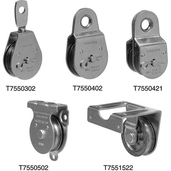 Campbell - Blocks & Pulleys Type: Steel Pulley Rope Type: Fibrous - A1 Tooling