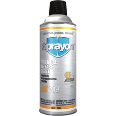 Sprayon - 12 Ounce Aerosol Can, Clear, General Purpose Mold Release - Silicone Composition - A1 Tooling