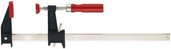 Bessey - 12" Capacity, 5" Throat Depth Cast Iron Bar Clamp - 1,200 Lb Clamping Pressure, 16" OAL - A1 Tooling