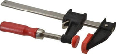 Bessey - 6" Capacity, 2-1/2" Throat Depth Cast Iron Bar Clamp - 600 Lb Clamping Pressure, 10" OAL - A1 Tooling