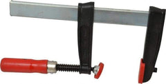 Bessey - 8" Capacity, 4" Throat Depth Steel Bar Clamp - 800 Lb Clamping Pressure, 12" OAL - A1 Tooling