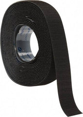 VELCRO Brand - 1" Wide x 5 Yd Long Adhesive Backed Hook Roll - Continuous Roll, Black - A1 Tooling