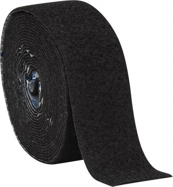 VELCRO Brand - 2" Wide x 5 Yd Long Adhesive Backed Loop Roll - Continuous Roll, Black - A1 Tooling