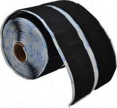 VELCRO Brand - 2" Wide x 5 Yd Long Adhesive Backed Hook & Loop Roll - Continuous Roll, Black - A1 Tooling