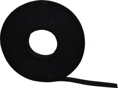 VELCRO Brand - 1" Wide x 25 Yd Long Self Fastening Tie/Strap Hook & Loop Roll - Continuous Roll, Black - A1 Tooling