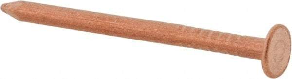 Made in USA - 3D, 14 Gauge, 1-1/4" OAL Common Nails - Smooth Shank, Copper - A1 Tooling