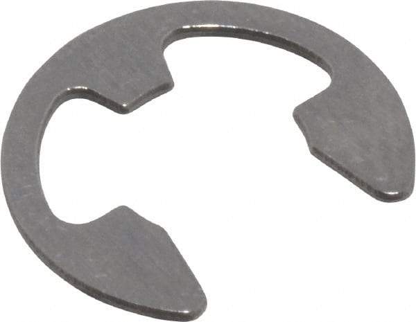 Rotor Clip - 1/4" Groove Diam, 5/16" Shaft Diam, Stainless Steel, E Style External Retaining Rings - 0.029" Groove Width, 0.031" Groove Depth, 0.025" Ring Thickness, Grade 15-7 Grade 632 - A1 Tooling