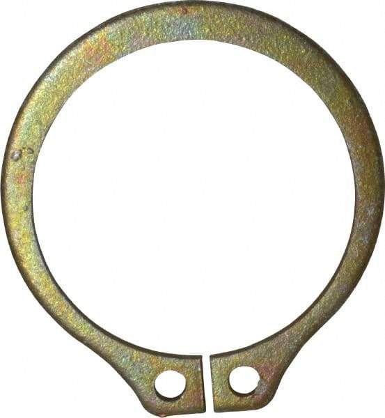 Rotor Clip - 0.94" Groove Diam, 1" Shaft Diam, Zinc Yellow Dichromate Steel, Snap External Retaining Rings - 0.046" Groove Width, 0.03" Groove Depth, 0.042" Ring Thickness, Grade 1060-1090 - A1 Tooling