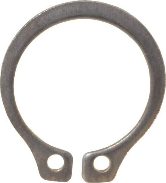 Rotor Clip - 0.412" Groove Diam, 7/16" Shaft Diam, Zinc-Plated Stainless Steel, Snap External Retaining Rings - 0.029" Groove Width, 0.013" Groove Depth, 0.025" Ring Thickness, Grade 15-7 Grade 632 - A1 Tooling