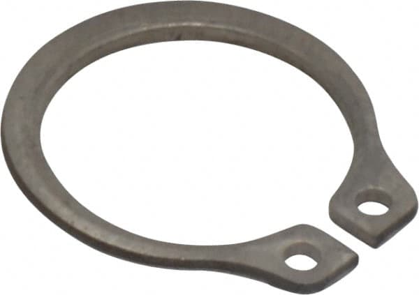 Rotor Clip - 0.468" Groove Diam, 1/2" Shaft Diam, Zinc-Plated Stainless Steel, Snap External Retaining Rings - 0.039" Groove Width, 0.016" Groove Depth, 0.035" Ring Thickness, Grade 15-7 Grade 632 - A1 Tooling