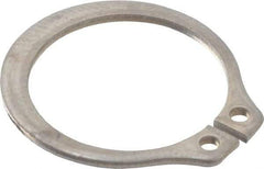 Rotor Clip - 0.559" Groove Diam, 19/32" Shaft Diam, Zinc-Plated Stainless Steel, Snap External Retaining Rings - 0.039" Groove Width, 0.017" Groove Depth, 0.035" Ring Thickness, Grade 15-7 Grade 632 - A1 Tooling