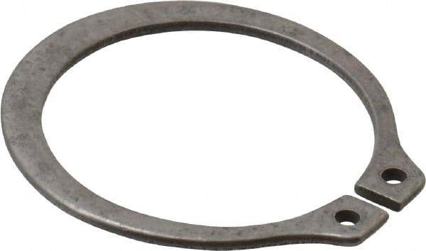 Rotor Clip - 0.821" Groove Diam, 7/8" Shaft Diam, Zinc-Plated Stainless Steel, Snap External Retaining Rings - 0.046" Groove Width, 0.027" Groove Depth, 0.042" Ring Thickness, Grade 15-7 Grade 632 - A1 Tooling