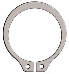 Rotor Clip - 35.71mm Groove Diam, 1-1/2" Shaft Diam, Passivated Stainless Steel, Snap External Retaining Rings - 0.056" Groove Width, 0.047" Groove Depth, 0.05" Ring Thickness, Grade 15-7 Grade 632 - A1 Tooling