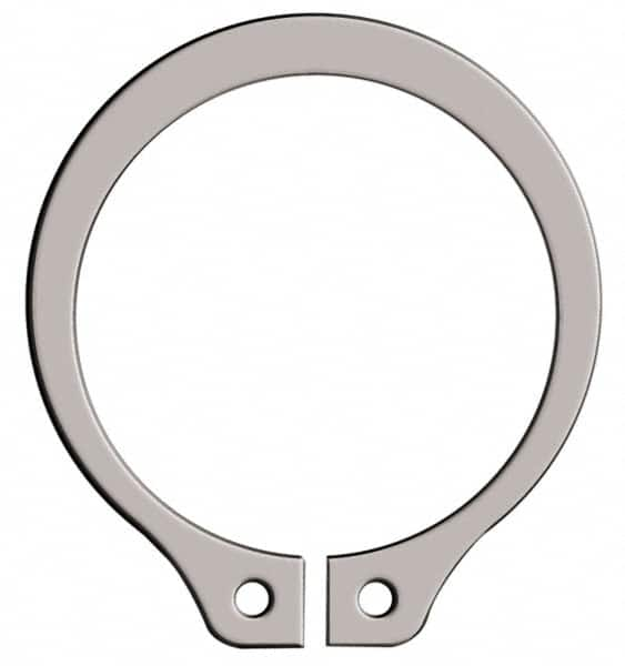 Rotor Clip - 44.93mm Groove Diam, 1-7/8" Shaft Diam, Passivated Stainless Steel, Snap External Retaining Rings - 0.068" Groove Width, 0.053" Groove Depth, 0.062" Ring Thickness, Grade 15-7 Grade 632 - A1 Tooling