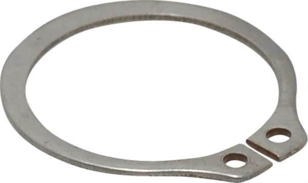 Rotor Clip - 0.94" Groove Diam, 1" Shaft Diam, Zinc-Plated Stainless Steel, Snap External Retaining Rings - 0.046" Groove Width, 0.03" Groove Depth, 0.042" Ring Thickness, Grade 15-7 Grade 632 - A1 Tooling