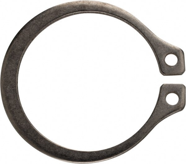 Rotor Clip - 63/64" Shaft Diam, 0.926" Groove Diam, Stainless Steel External SH Style Retaining Ring - A1 Tooling