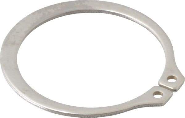 Rotor Clip - 1.232" Groove Diam, 1-5/16" Shaft Diam, Zinc-Plated Stainless Steel, Snap External Retaining Rings - 0.056" Groove Width, 0.04" Groove Depth, 0.05" Ring Thickness, Grade 15-7 Grade 632 - A1 Tooling