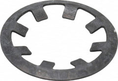 Rotor Clip - 3/8" Shaft Diam, Phosphate Steel, Self Locking External Retaining Rings - 0.015" Ring Thickness, Grade 1060-1090 - A1 Tooling