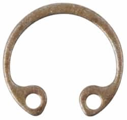 Rotor Clip - 11/16" Nominal, 0.035" Thick, Phosphate Finish, Spring Steel Snap Internal Retaining Ring - 0.039" Groove Width, 0.0222" Groove Depth, 0.732" Groove Diam, Grade 1060-1090 - A1 Tooling